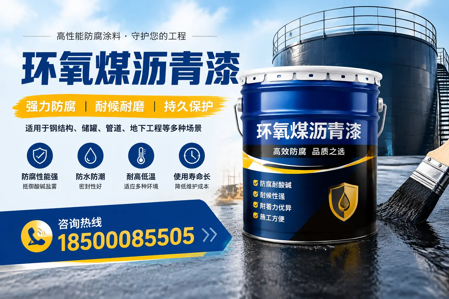 环氧煤沥青漆在工业中的应用，南宁企业的选择
